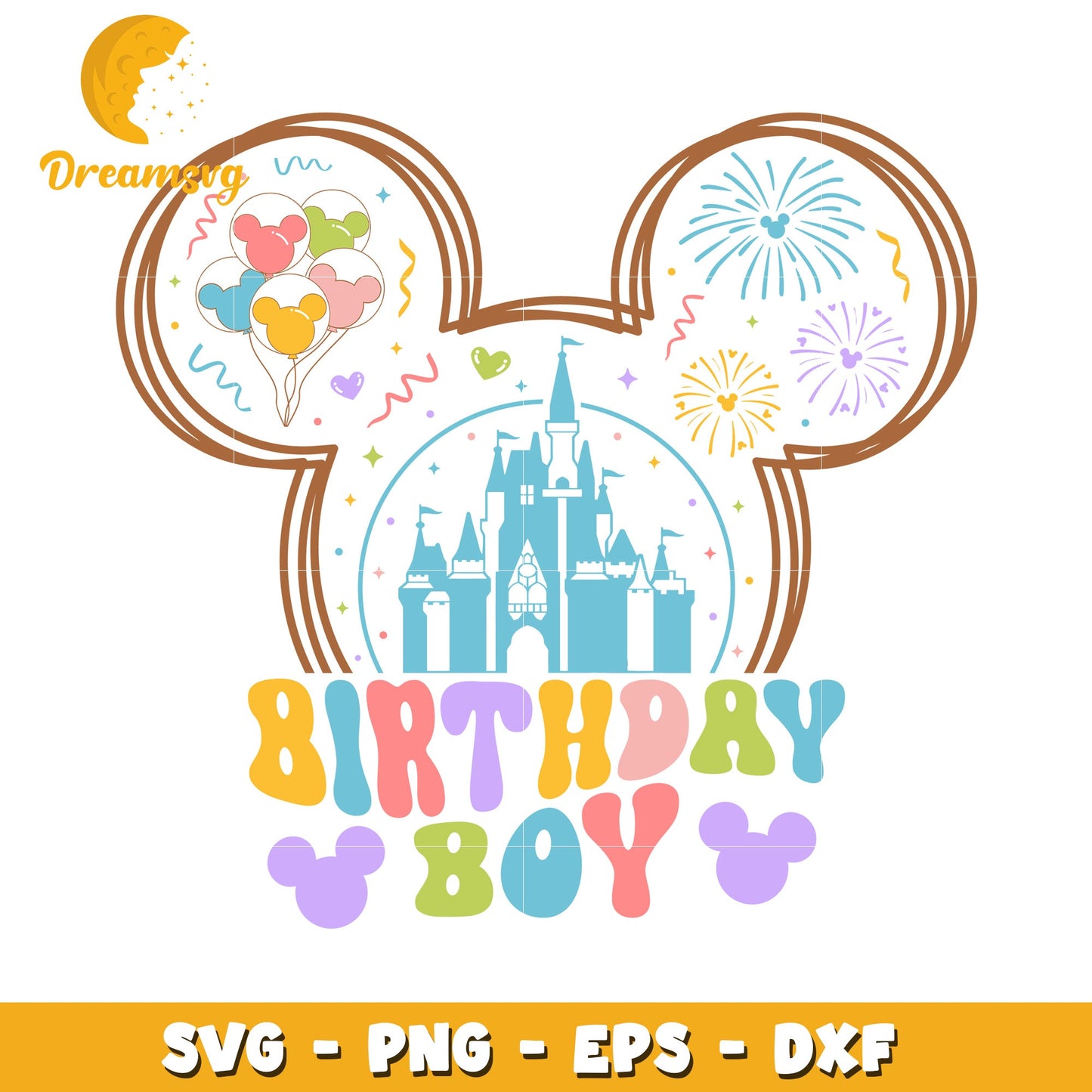 Mickey Birthday Boy SVG Cut File