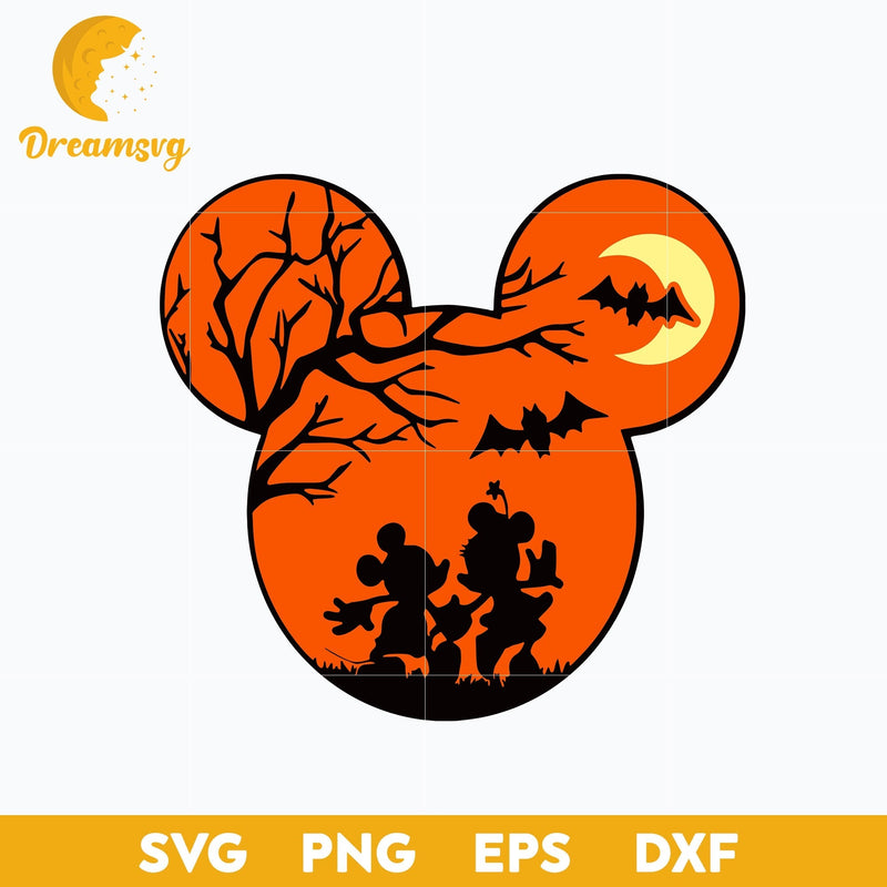 Mickey Ear Halloween svg, Halloween svg, png, dxf, eps digital file.