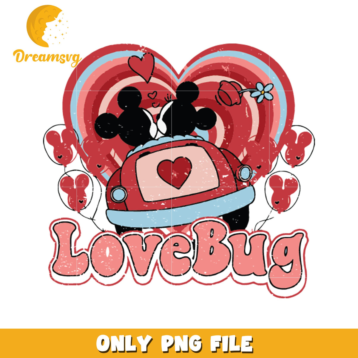 Mickey Minnie LoveBug PNG