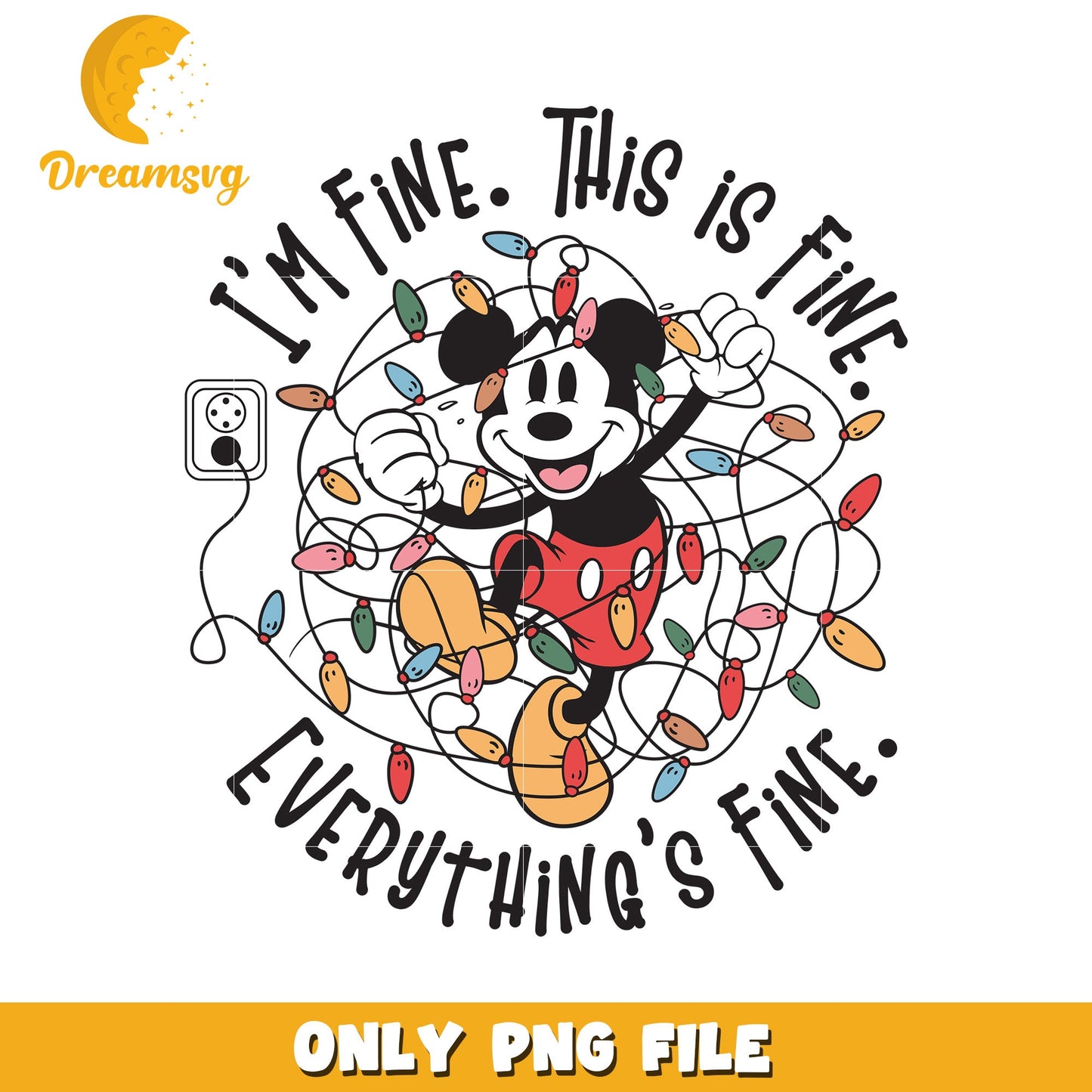 Mickey Mouse Fine PNG Graphic for Holiday Decor