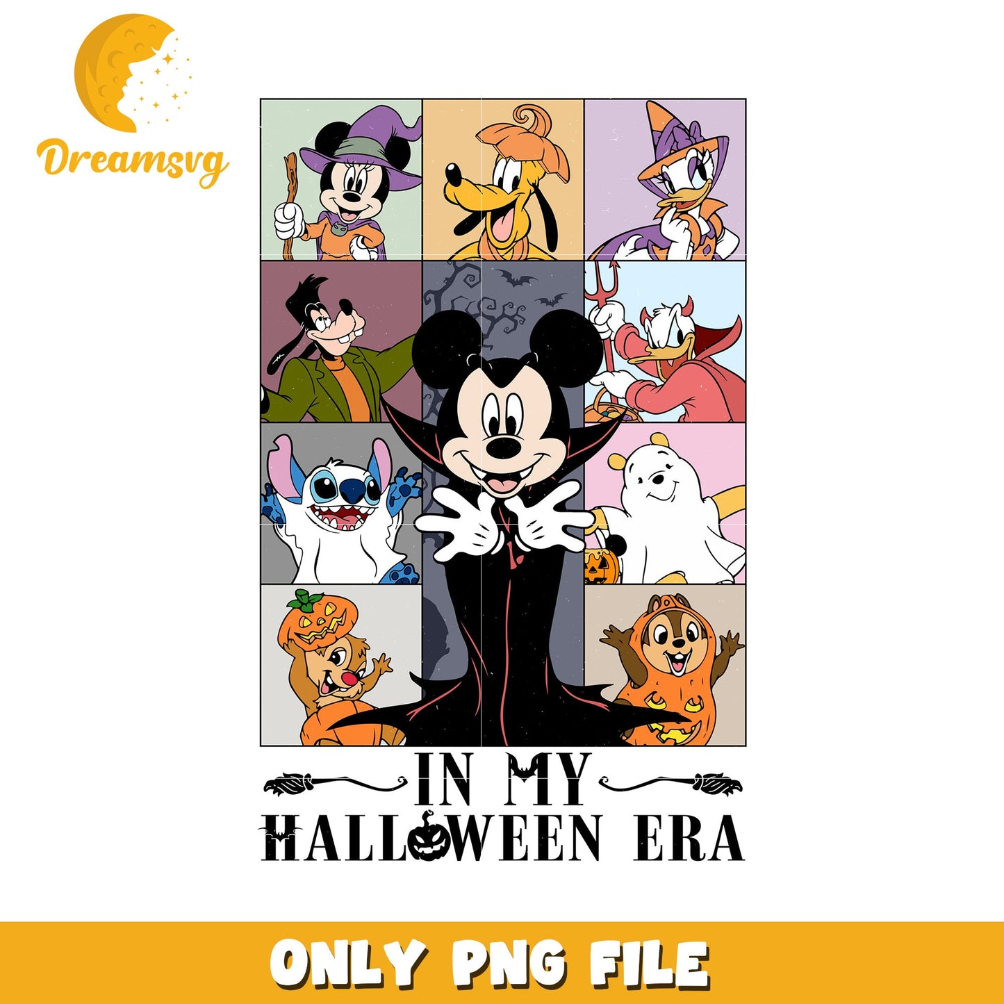 Mickey Mouse Halloween Era PNG Clipart for Fans