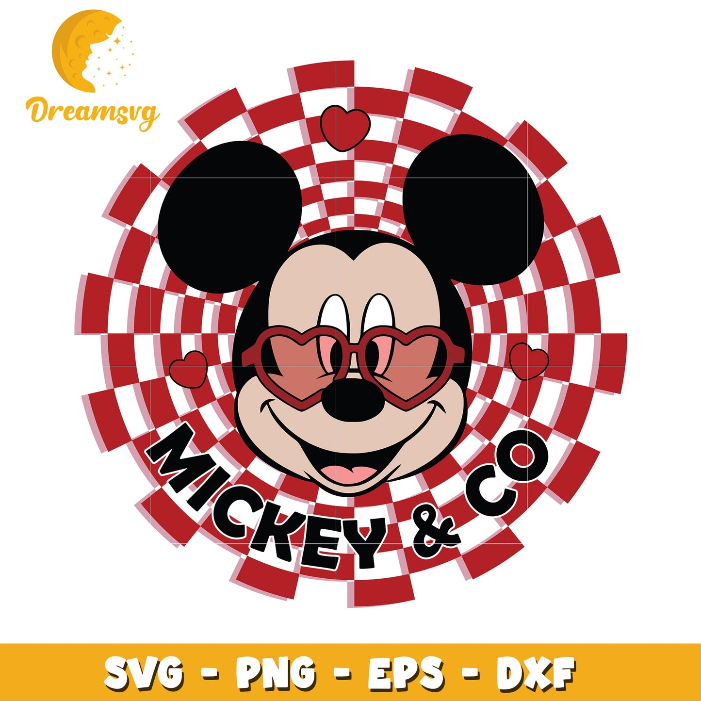 Mickey Mouse SVG PNG EPS DXF