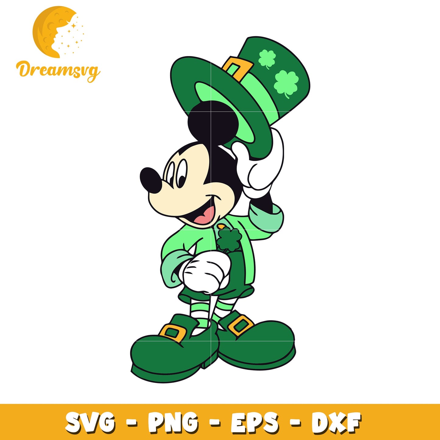 Mickey Mouse St Patricks Day SVG Cut File