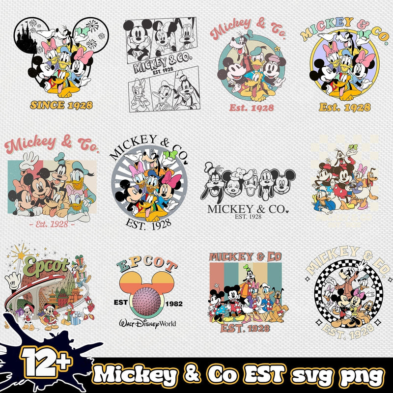 Mickey & Co EST 2024 SVG & PNG Bundle