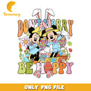 Mickey and Minnie Don't Worry Be Happy PNG Clipart Design