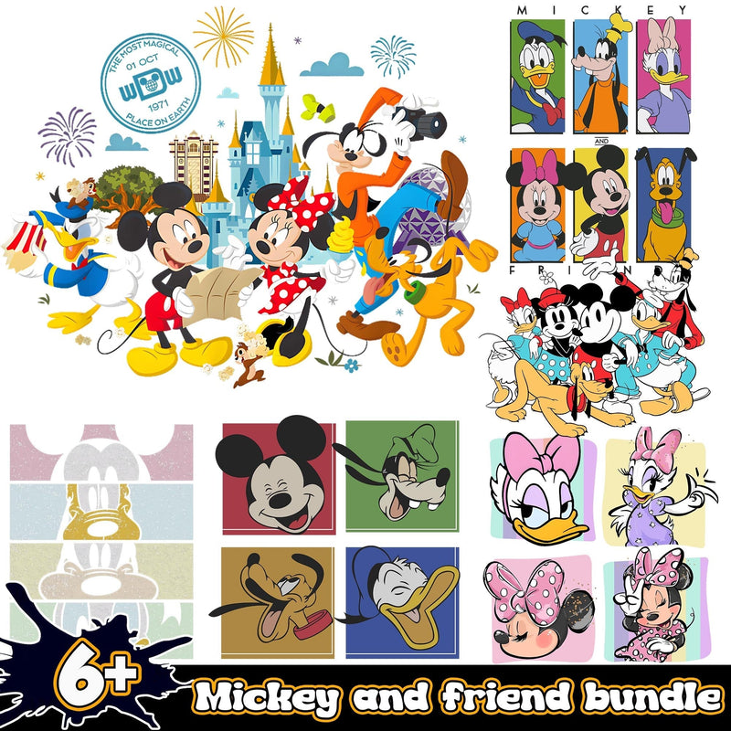 Mickey and friend Bundle 6+ PNG