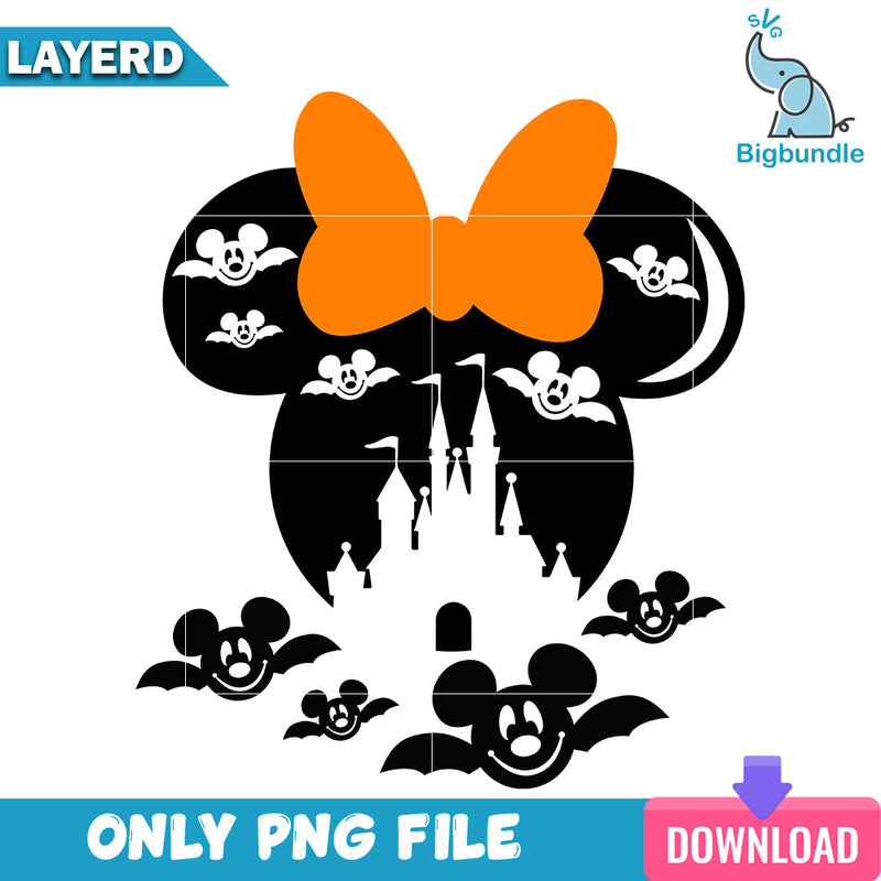 Mickey bat halloween, halloween png, svg, eps, dxf, Digital download.