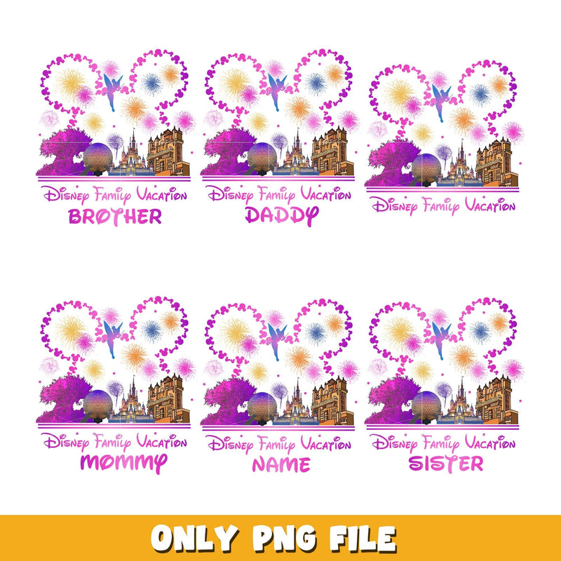 Mickey disney family vacation  bundle png, Disney cartoon png, Digital download