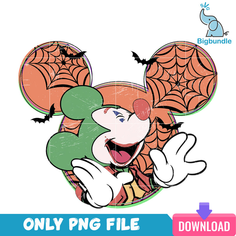 Mickey joker halloween, halloween png, Digital download.