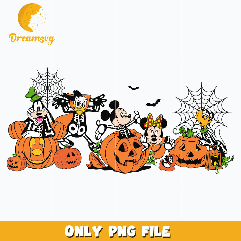 Mickey mouse and friends halloween png, Halloween png, Digital download.