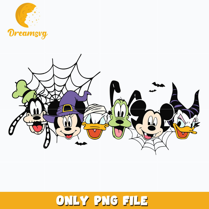 Mickey mouse and friends halloween png, Halloween png, Digital download.