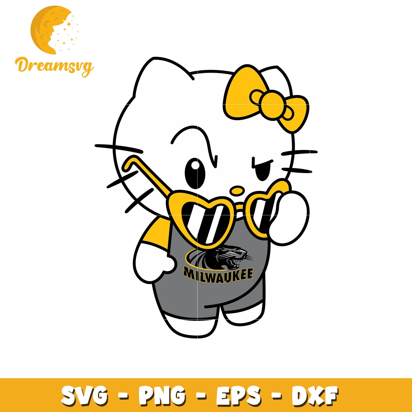 Milwaukee Hello Kitty SVG Design