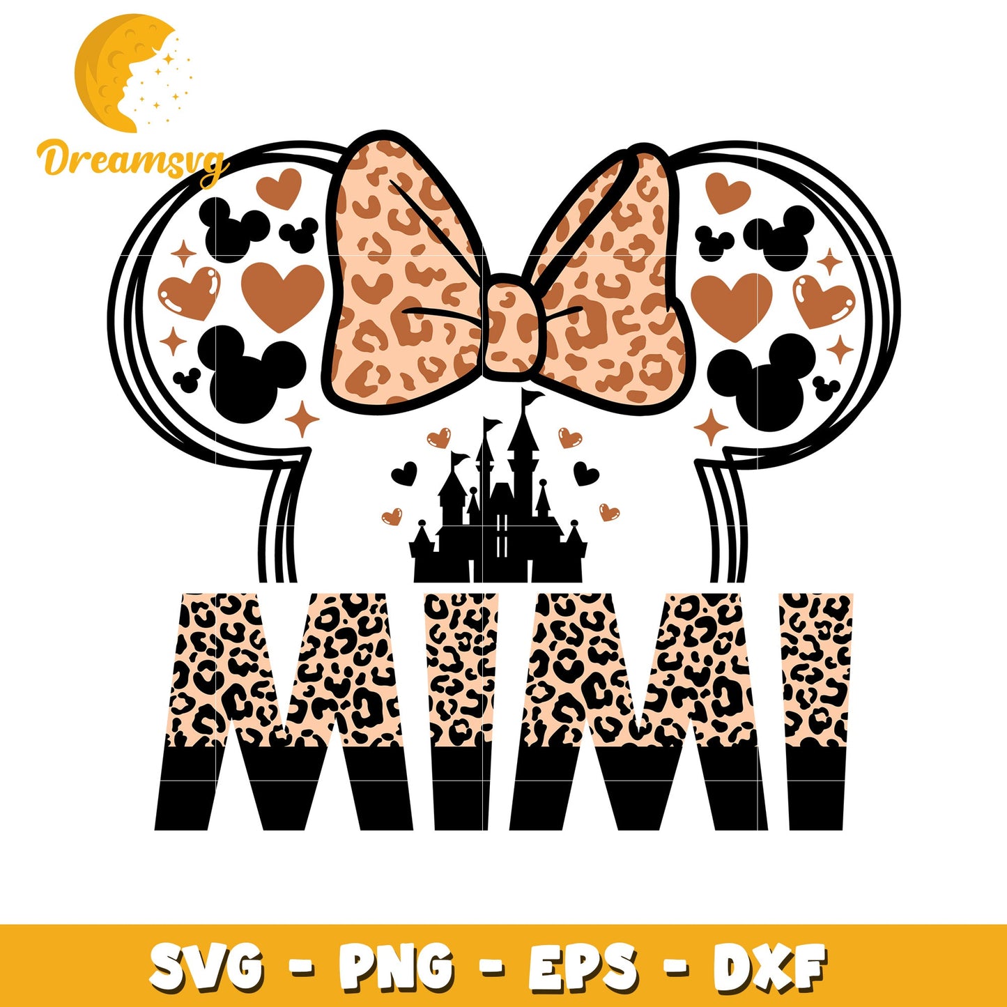 Mimi Leopard Disney SVG PNG EPS DXF