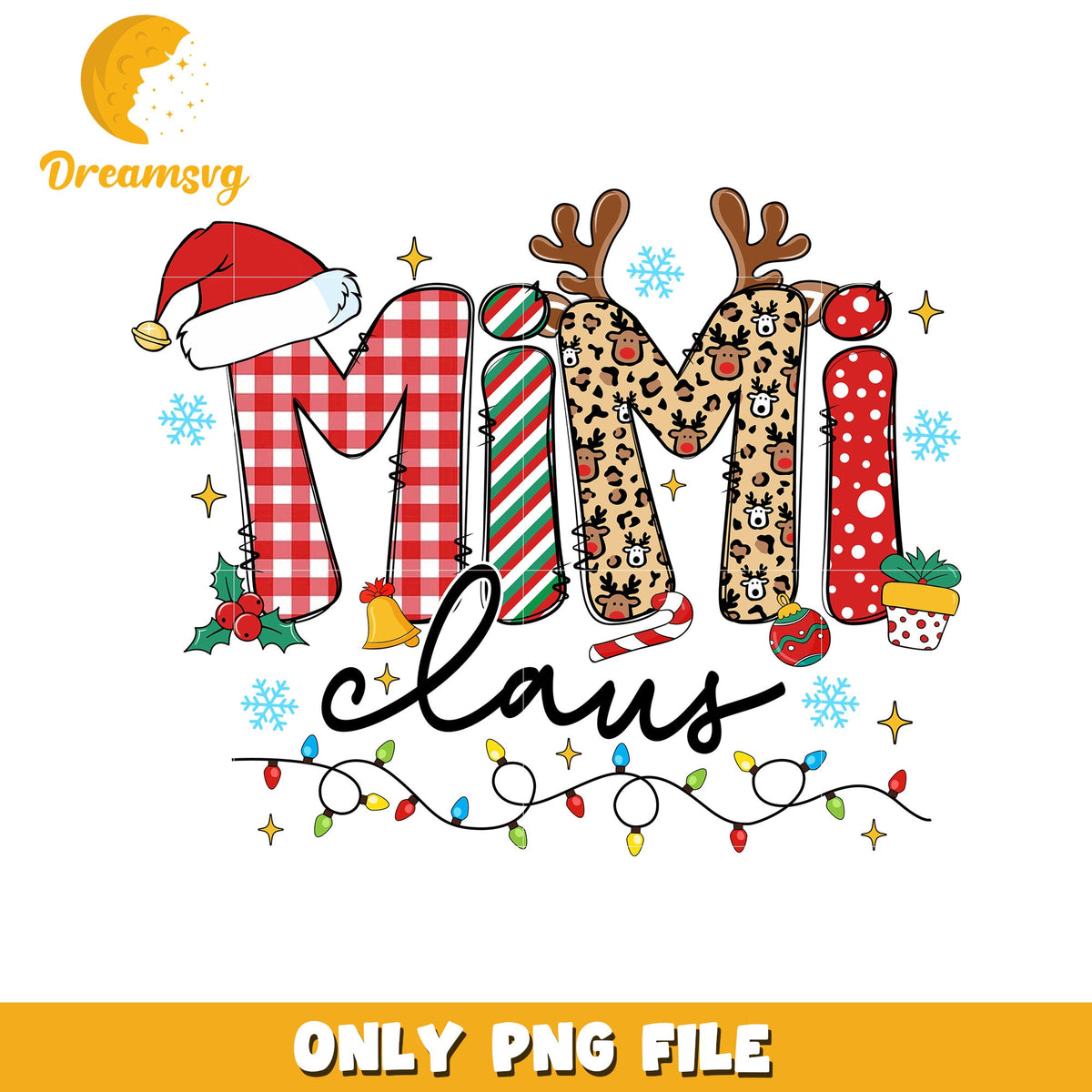 Mimi claus png, christmas songs png, christmas snow png
