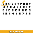 Minecraft font letters bundle png, minecraft games png