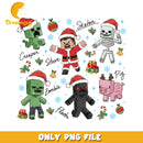 Minecraft christmas png, christmas season png, grinch christmas png
