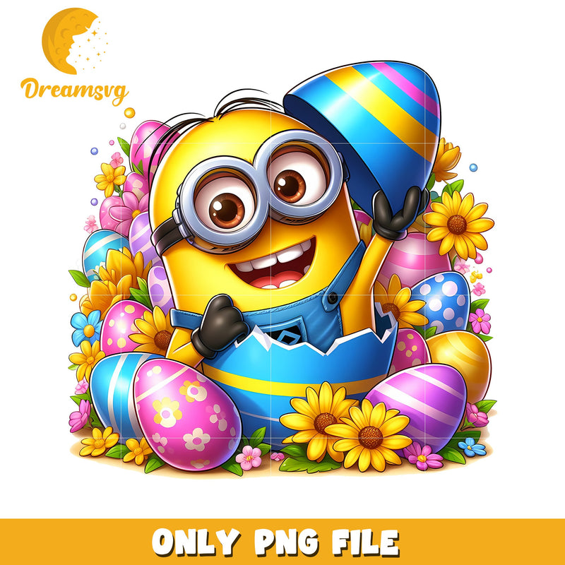 Minion character easter eggs png, easter day png, cartoon png