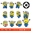 Minions Bundle Svg, Gru G Logo Svg, Despicable Me Svg, Disney Svg, Cricut, Silhouette Vector Cut File