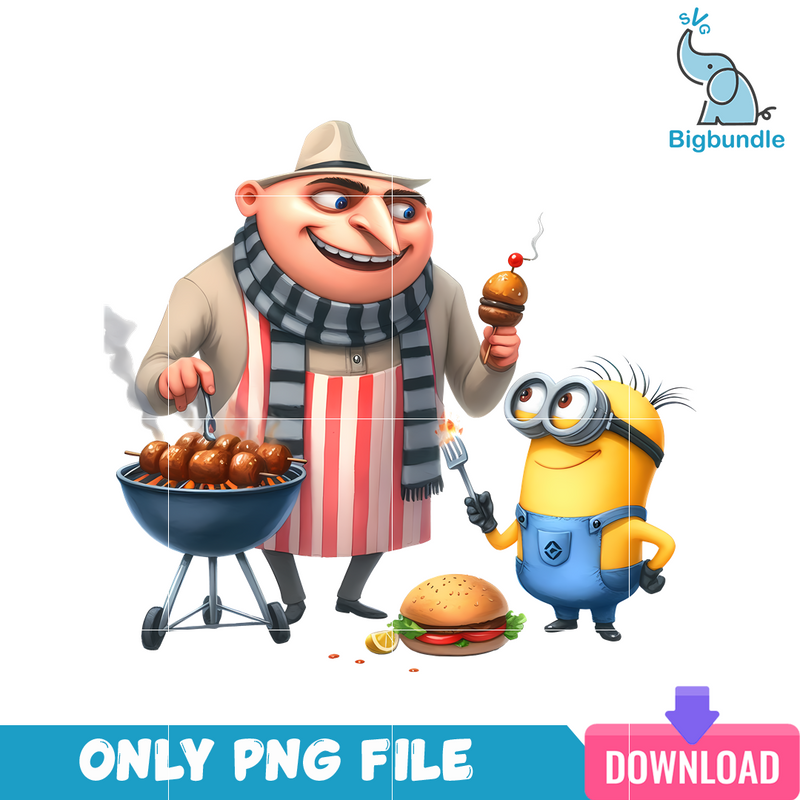 Gru And Minions Having Meal Despicable Me PNG