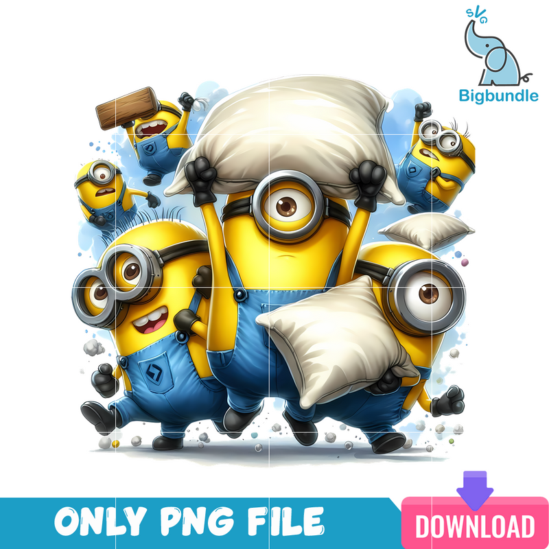 Minions Pillow Fight PNG