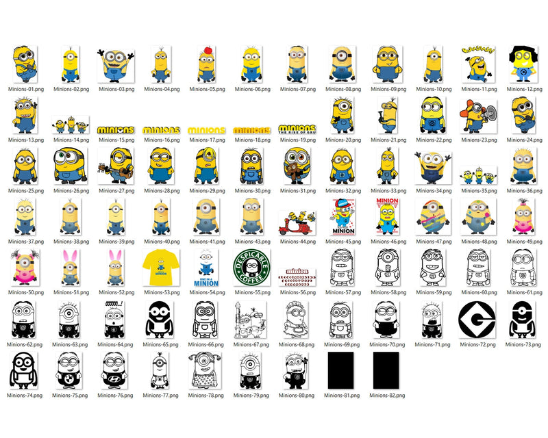 328+ Minion Svg bundle, Bundle Despicable Me Minions Svg, Minion Svg, Minion Kelvin Svg, Minion Vector, Cartoon svg, png, dxf, eps digital file