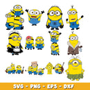 Minions Cartoon Characters svg, Minions bundle svg, cartoon svg