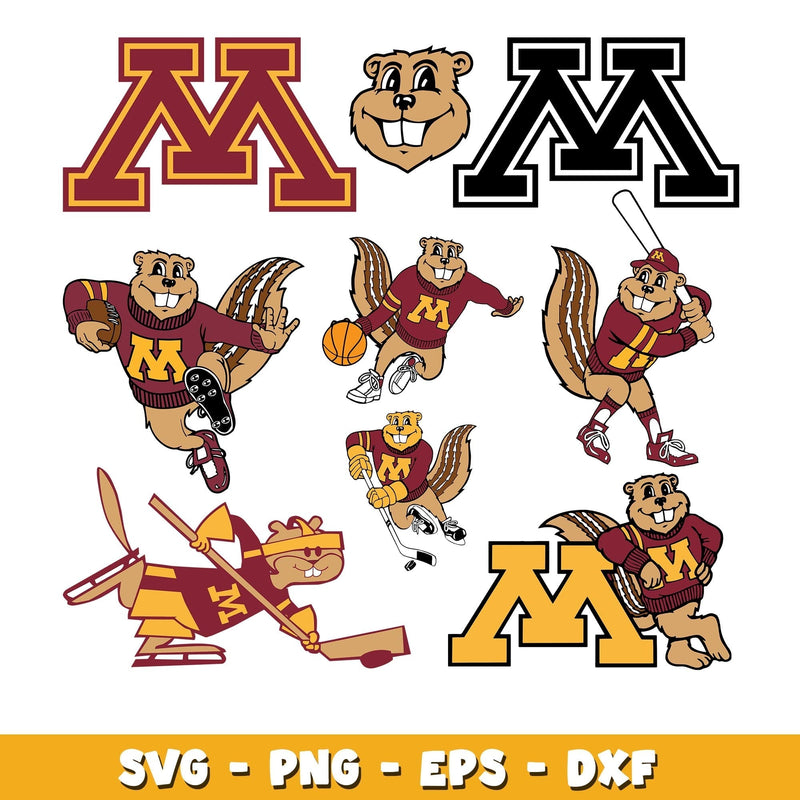 Minnesota Golden Bundle svg, Minnesota Golden logo svg, ncaa svg