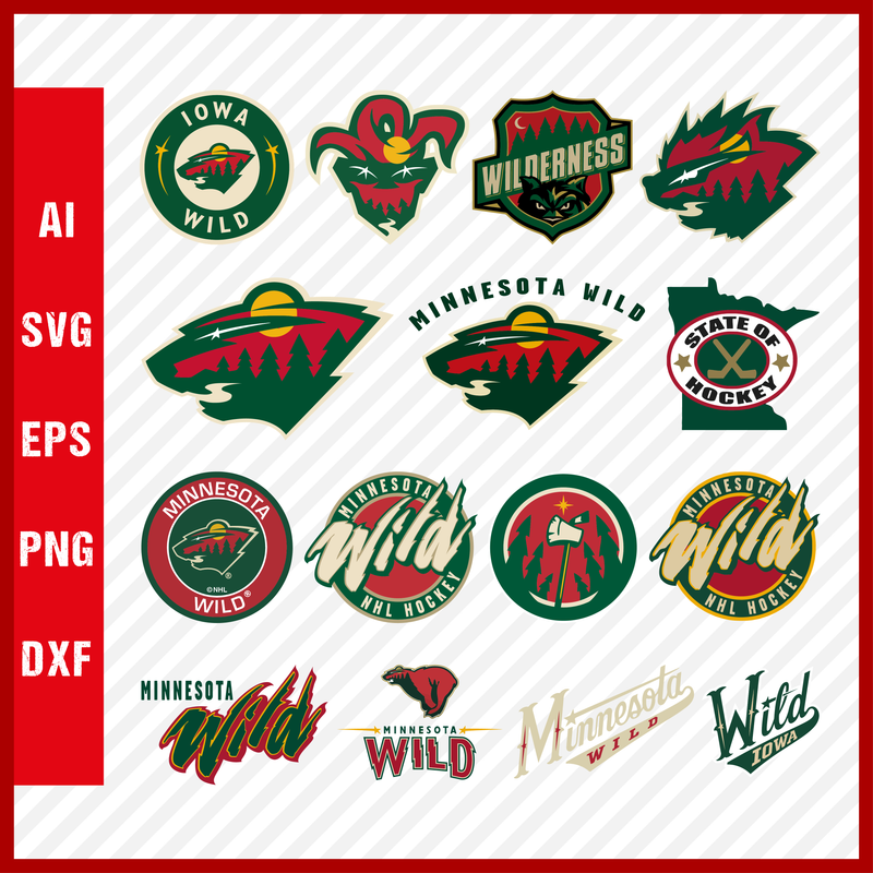 Minnesota Wild Svg Logo, Minnesota Wild Png Logo, NHL Minnesota Wild Clipart Bundle