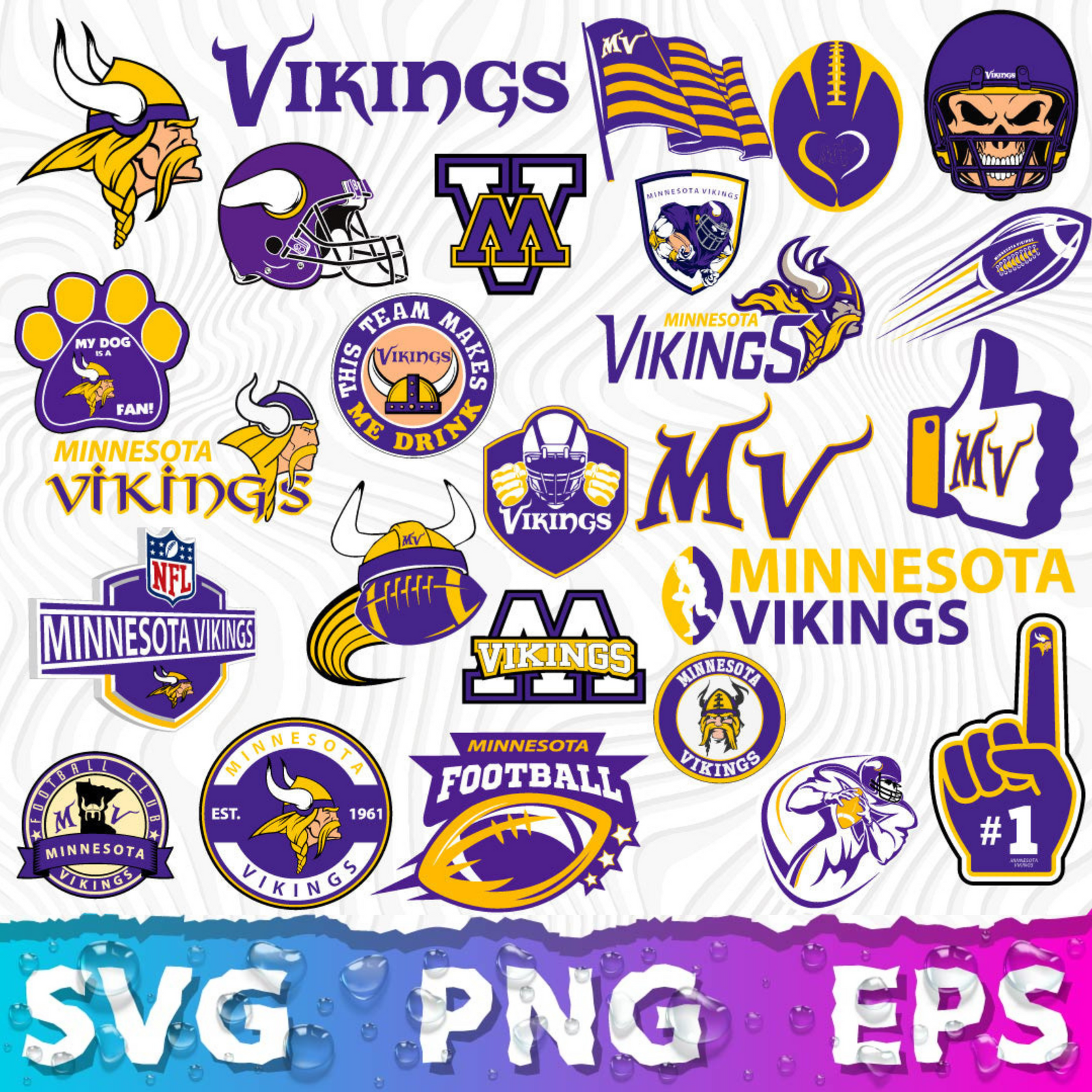 Minnesota Vikings Logo SVG, Minnesota Vikings PNG Logo Transparent, SV
