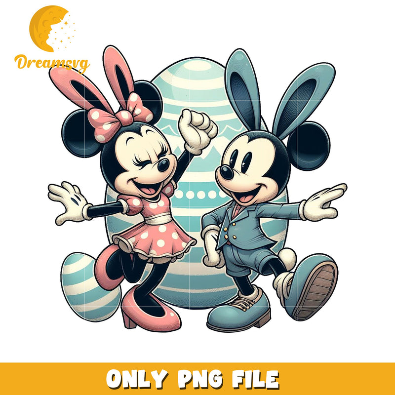 Minnie Mickey Easter Bunny PNG