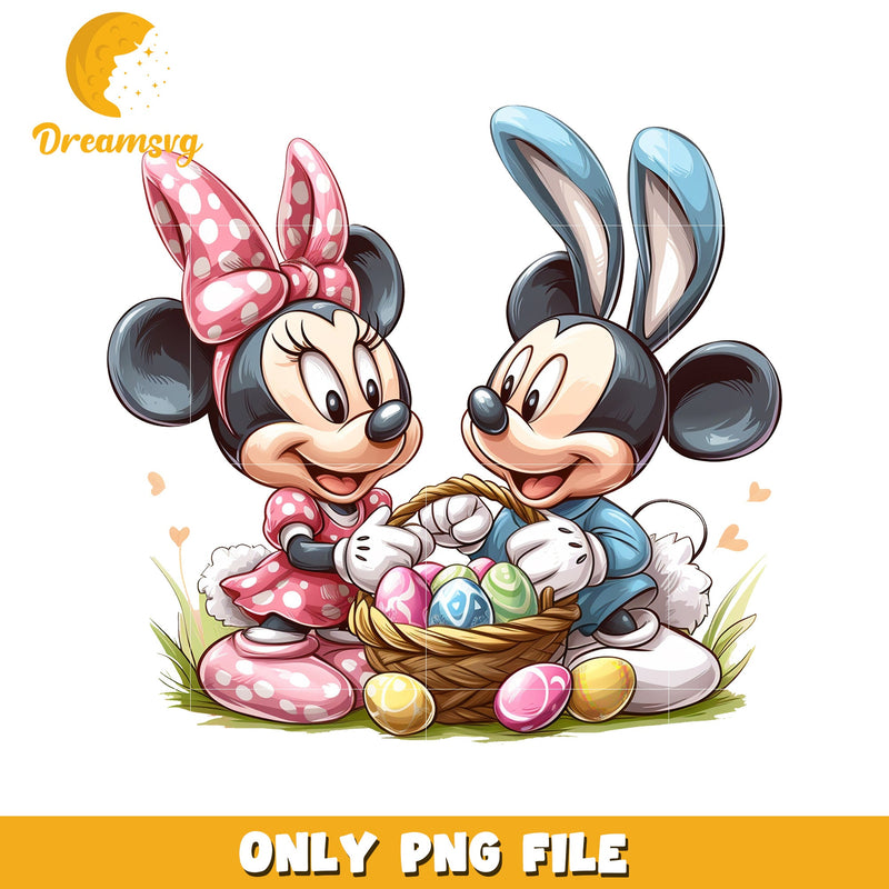 Minnie Mickey Easter PNG Clipart