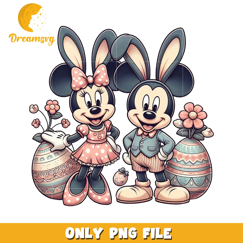 Minnie Mickey Easter PNG Image