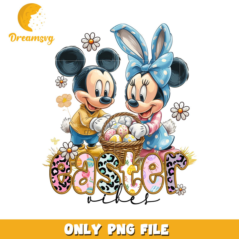 Minnie Mickey Easter PNG Wishes