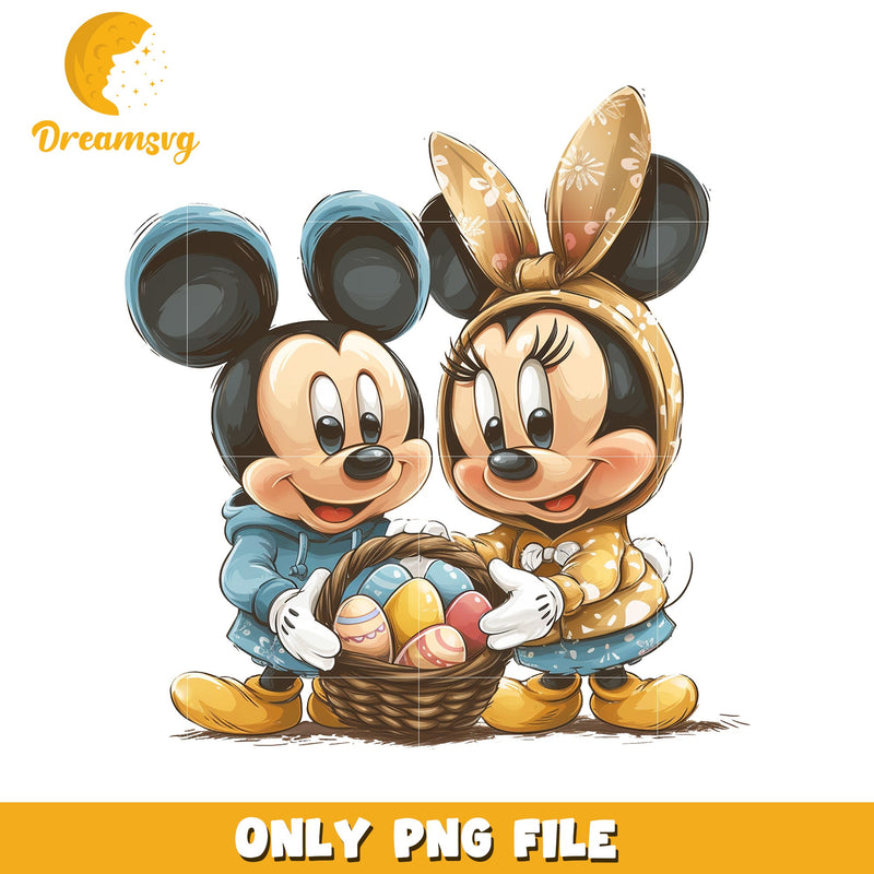 Minnie Mickey Easter PNG