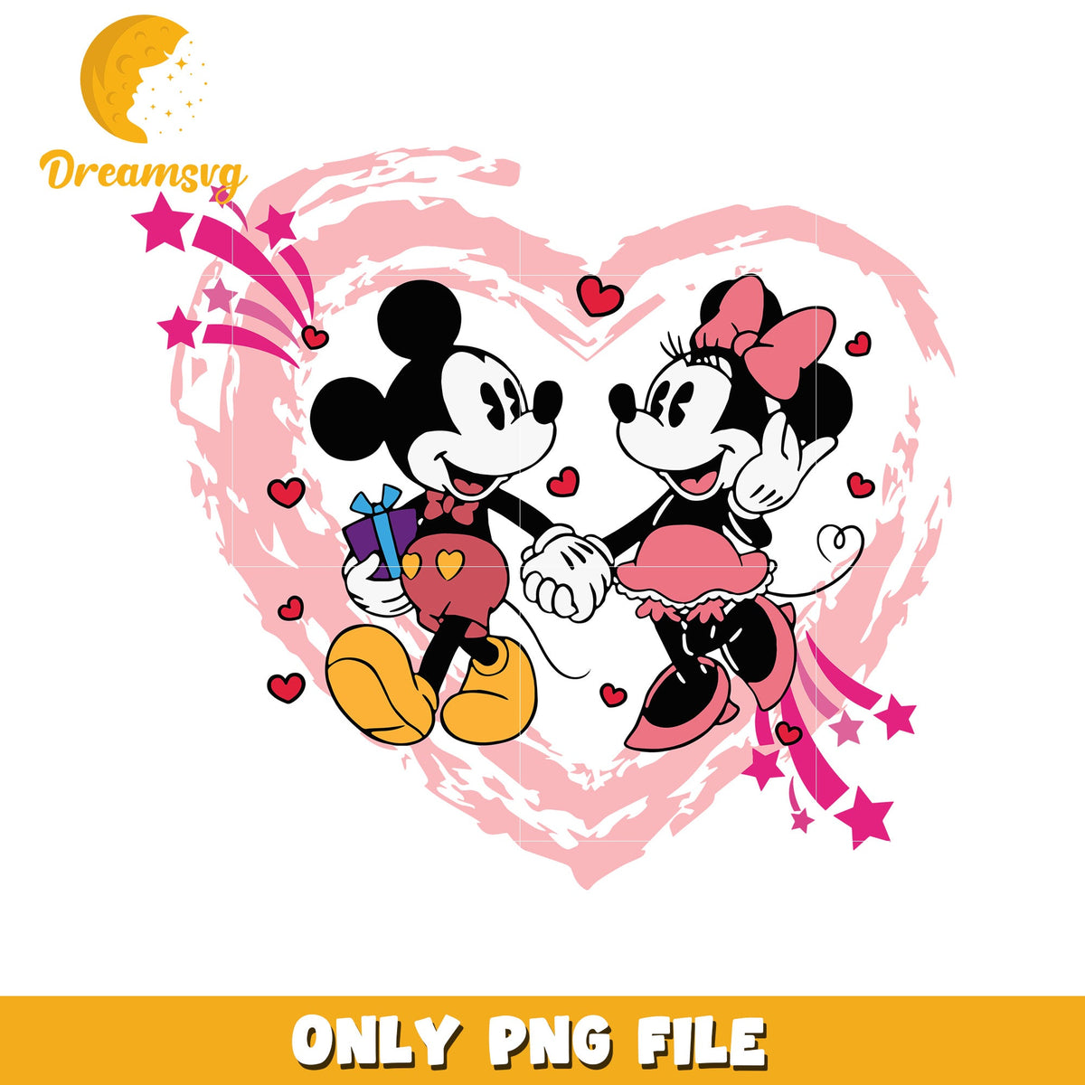 Minnie Mickey PNG Valentines Day
