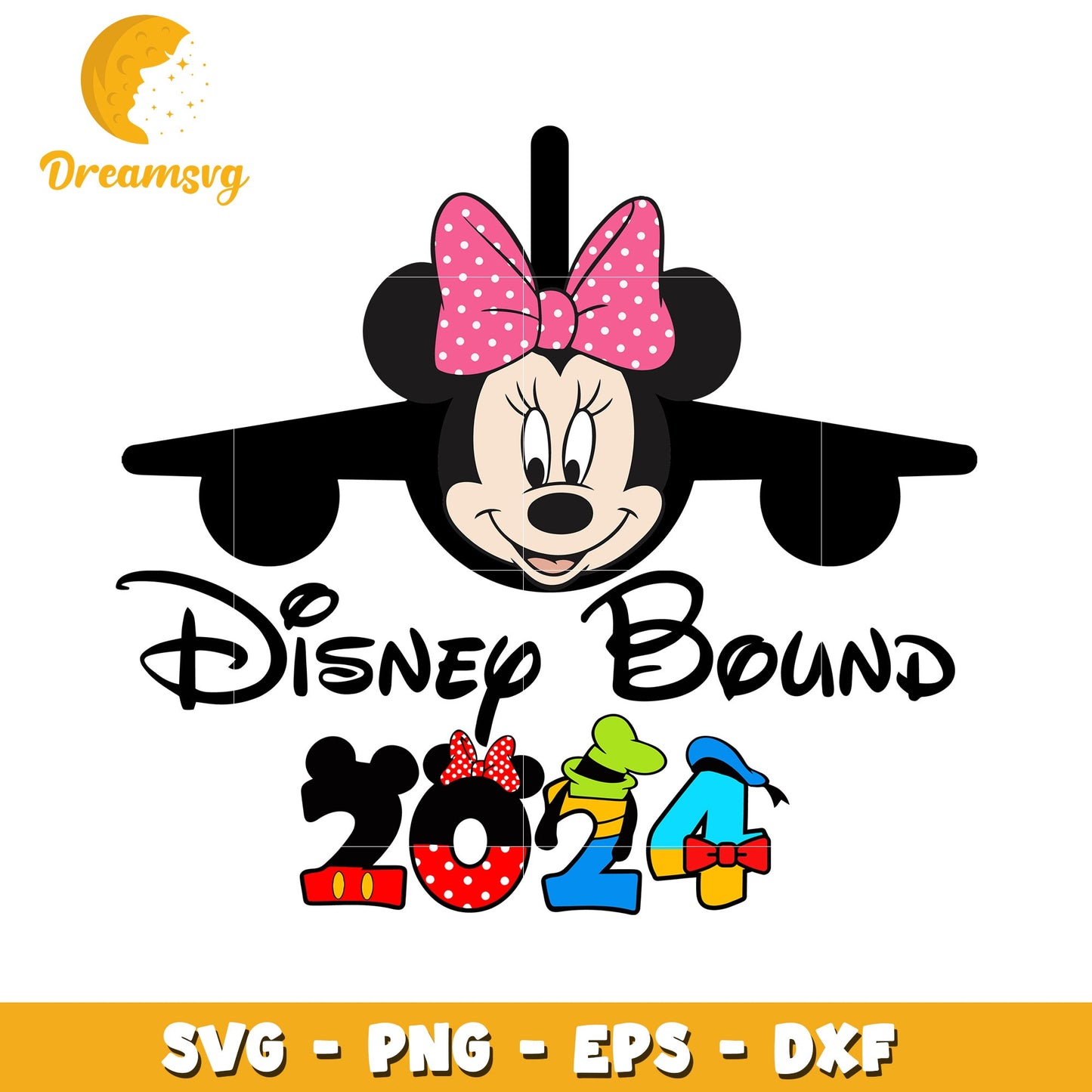 Minnie Mouse Disney Trip 2024 SVG PNG