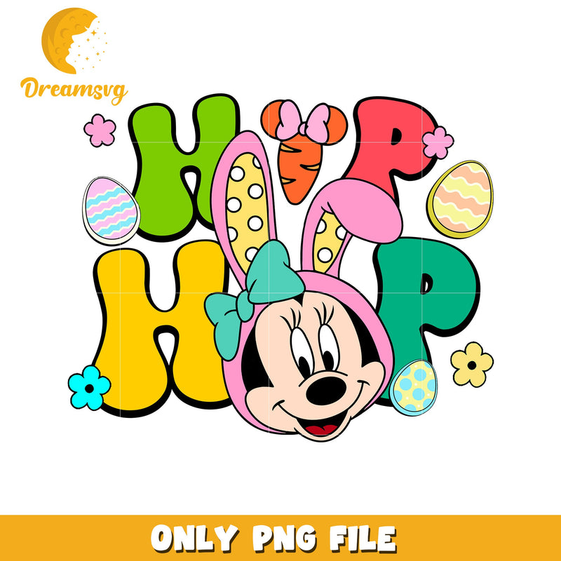 Minnie Mouse Easter Hop PNG