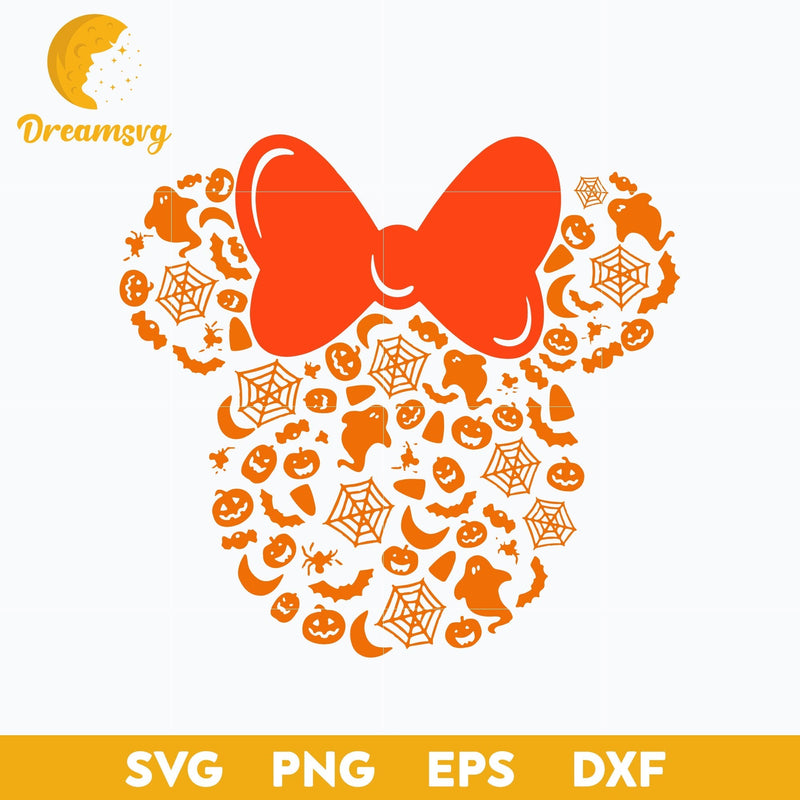 Minnie Mouse Halloween svg, Halloween svg, png, dxf, eps digital file.