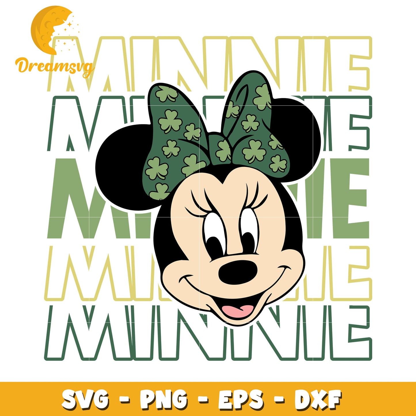 Minnie Mouse St Patricks Day SVG PNG