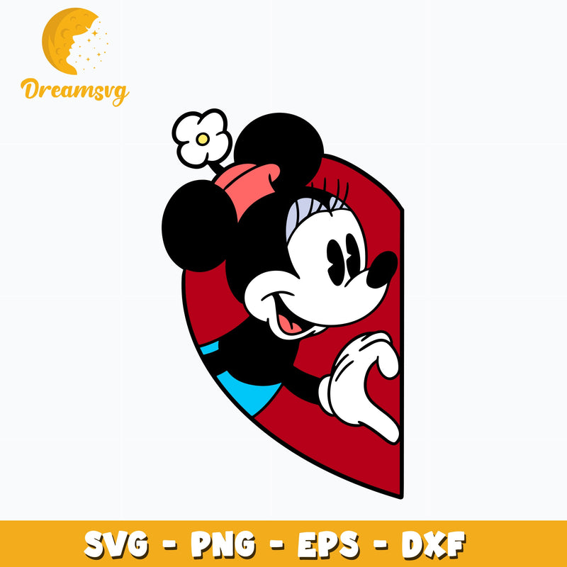 Minnie Mouse Heart Svg