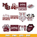 Bundle Mississippi State Bulldogs Bundle svg, Mississippi State Bulldogs logo svg, ncaa svg