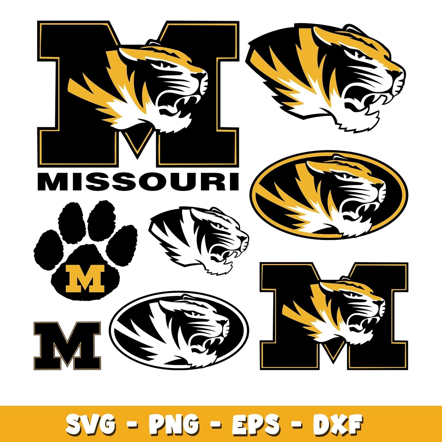 Missouri Tigers logo Bundle svg,  Missouri Tigers logo svg, ncaa svg