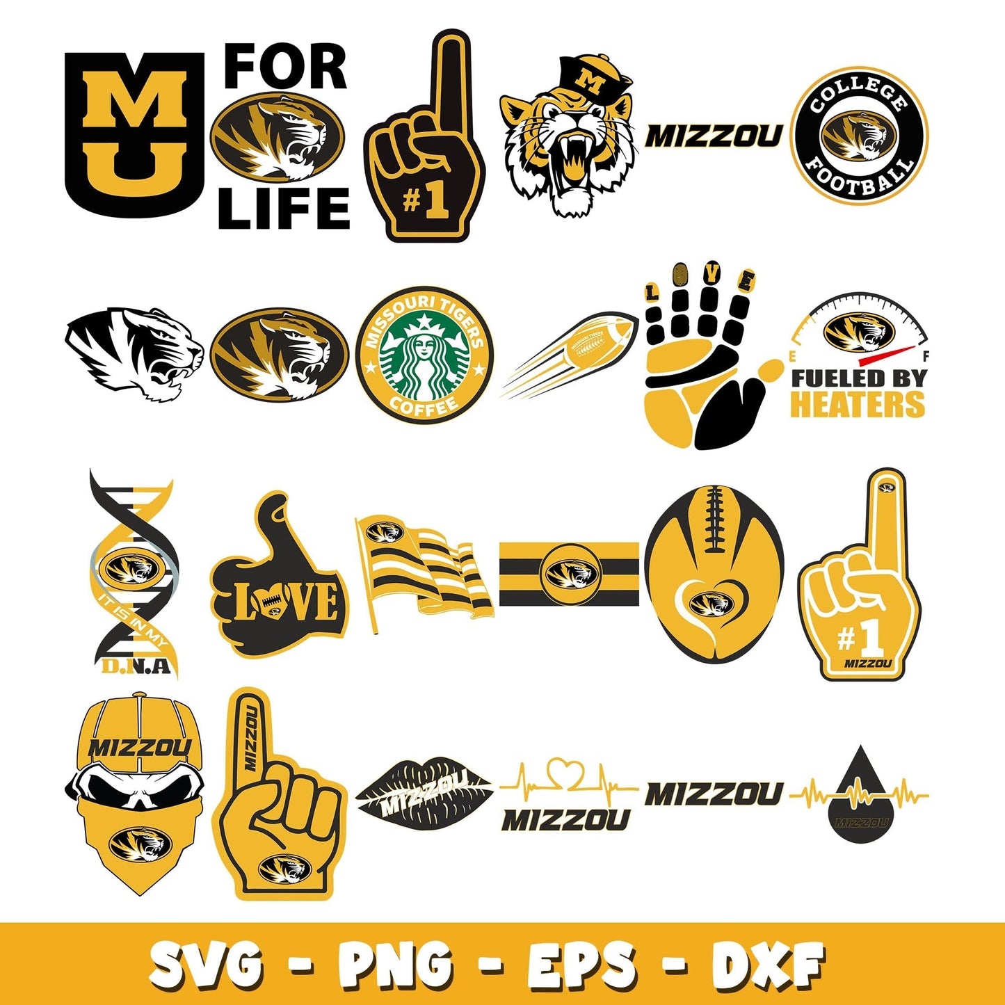 Missouri Tigers Football Bundle svg,  Missouri Tigers logo svg, ncaa svg