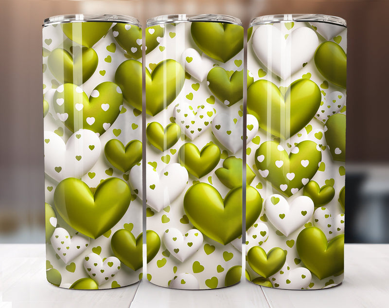 Yellow Valentine's Day 20 Oz Tumbler Wrap