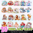 Mom And Baby PNG Bundle Sublimation Instant Download