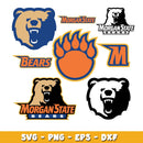 Morgan State Bears logo Bundle svg, Morgan State Bears  logo svg, ncaa svg