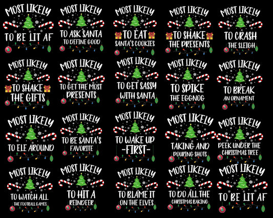 55+ Most Likely Christmas PNG Bundle, Family Christmas Png, Digital Download CRM29112208