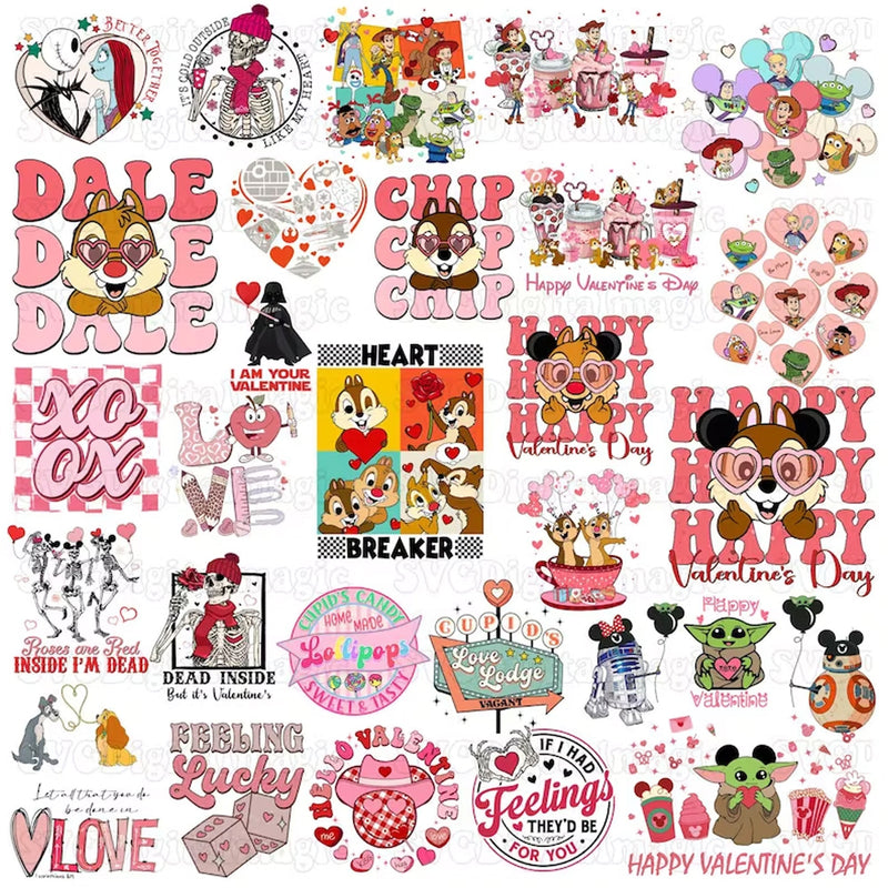 Mouse And Friends Valentine PNG Bundle, Disney Friends Valentine PNG Bundle