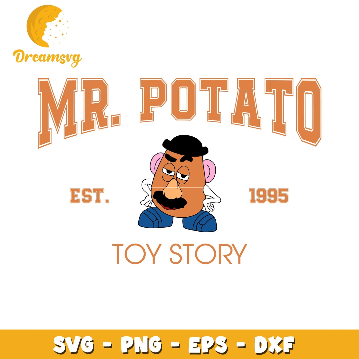 Mr Potato Head SVG PNG EPS DXF