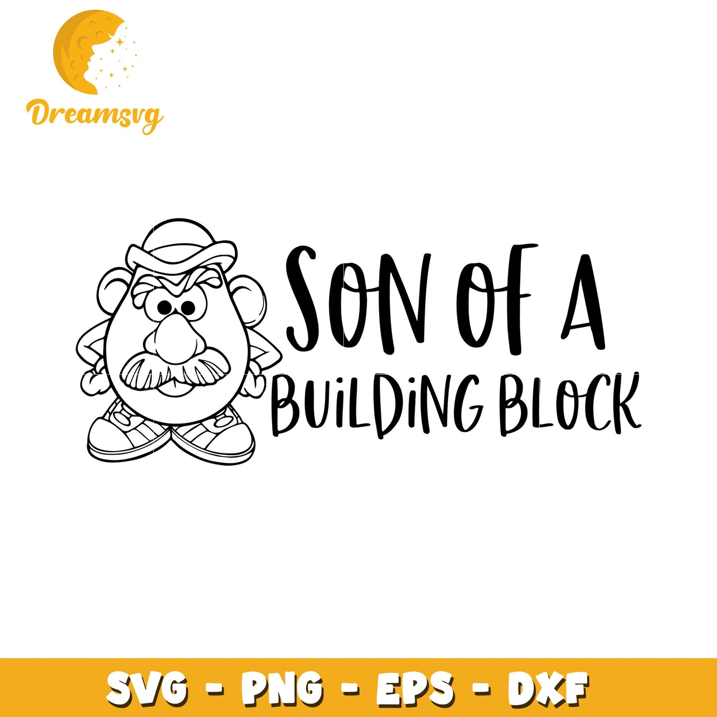Mr Potato Head SVG Son of a Building Block